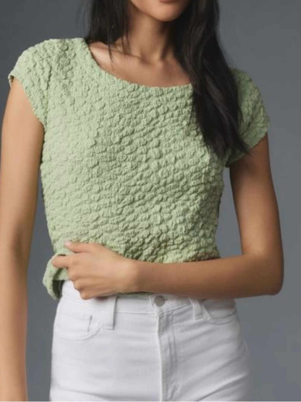 Maeve Anthropologie Popcorn/Crinkle Textured Top Size Medium